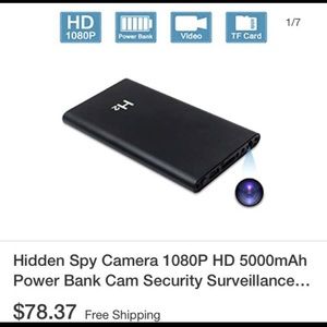 Hidden cam power bank
